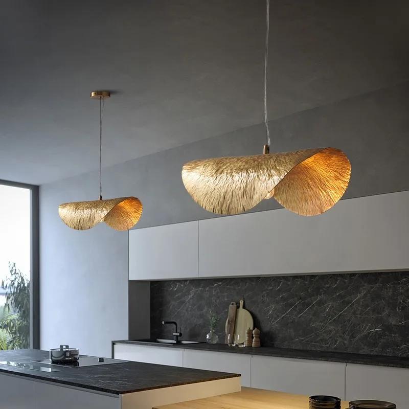 18.2 Inchs Copper Pendant Light Luxury Hanging Lamp for Dining Room Shop Bar Decoration Lighting MJ1116