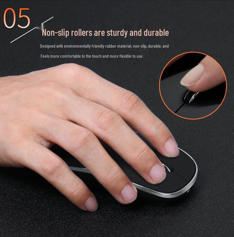 Wireless Silent Charging Ultra-Thin Mouse for Apple Laptops and Tablets