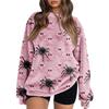 Women's Colorblock Sweatshirt Long Sleeve Round Neck Casual Comfortable Loose Lightweight Women's Sweatshirt