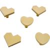 1pc Brass Love Single-hole Cupboard Door Handle Modern Luxury Simple Gold Drawer Cupboard Shoe Cabinet Handle