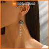 Boucles D'oreilles Pendantes En Cristal Irrégulier En Forme De Méduse S, Style Luxe Et Mode, Avec Pampilles, Pour Femme, Accessoires De Bi