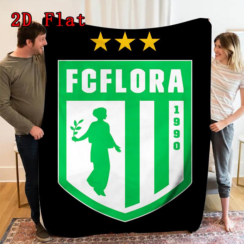Flora Tallinn 2D Flat Pattern Flannel Blanket, High quality All Seasons, Home Decor, Warmth and Comfort, Perfect for Christmas Gifts.