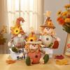 Thanksgiving Harvest Sunflower Scarecrow Plush Doll Decor