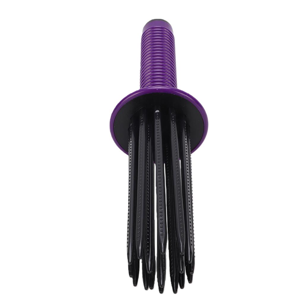 Lockenwickler-Kamm mit rutschfestem Griff H Styling-Locke Volumengebendes Styling-Werkzeug für alle H-Typen Lila