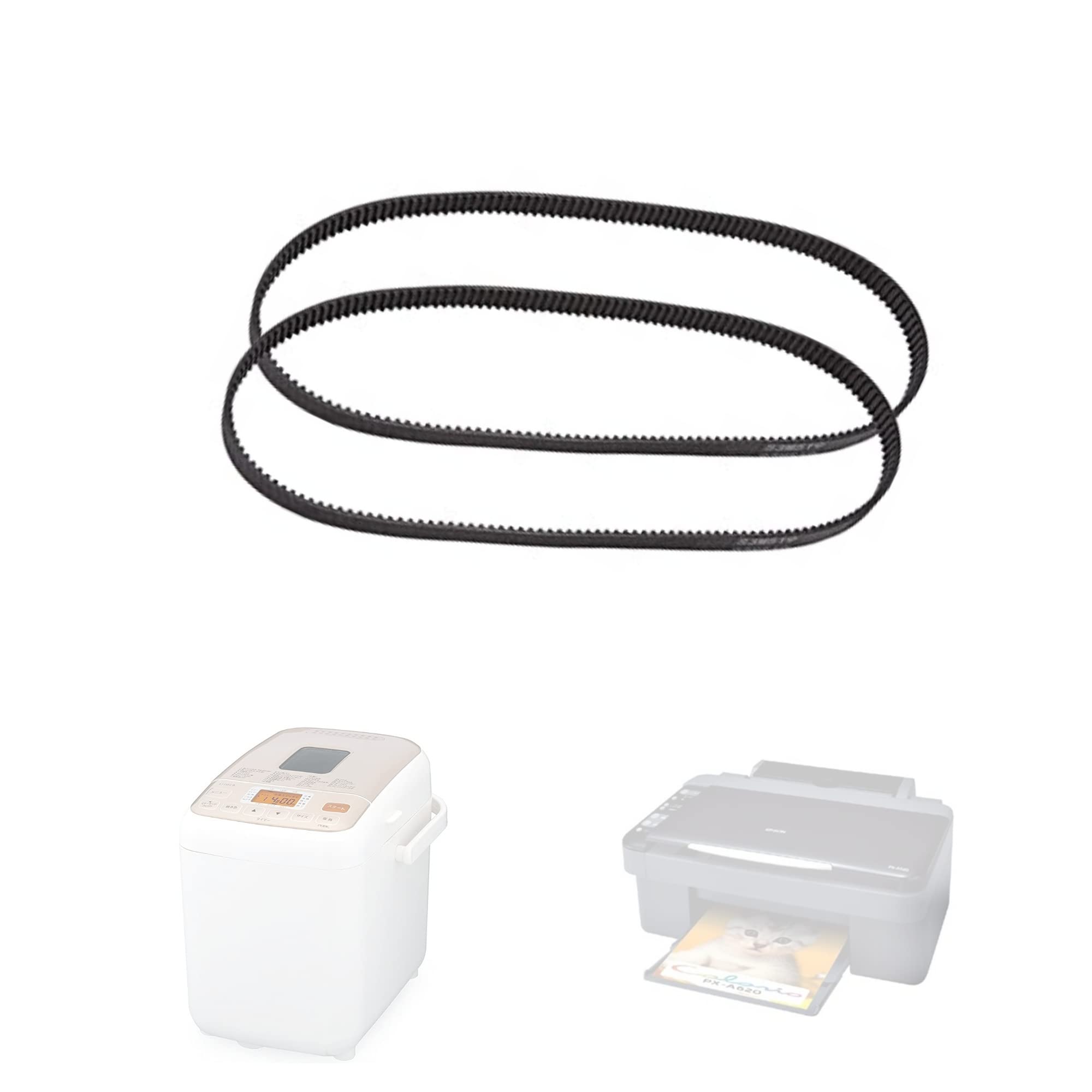 

ATAK Домашня пекарня Запасний гумовий ремінь ГРМ Набір з 519 мм 10 мм 173 Крок 3 мм Ремінь, S3M519, 2, Окружність, Ширина, Зуби,