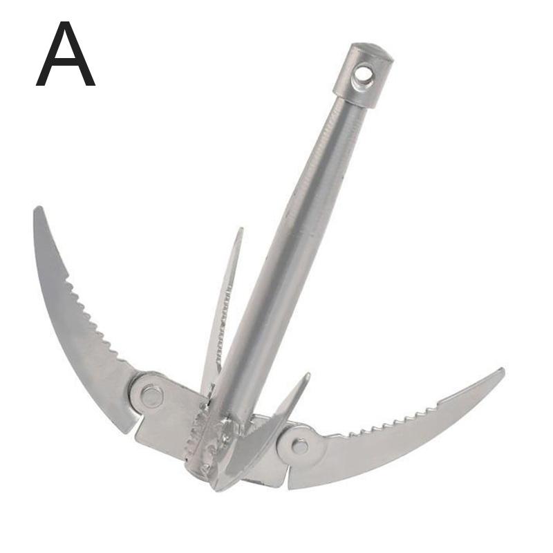 Fishing Water Grass 4 Claw Anchor Sickle Remover Foldable Sickle Plant Cutter Fishing Accessories Fishing Gear Supplies