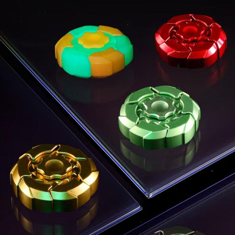 Silent Bearing Spinning Top Luminous Gyroscope Toy Creative Luminous Fidget Spinner  Children's Toy