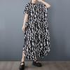 Short Sleeve Plus Size Vintage New In Dresses for Women Casual Loose Long Summer Shirt Dress
