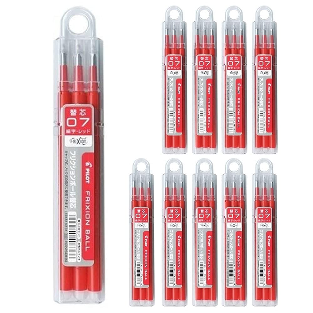 

Pilot Ballpoint Pen Refill Frixion Ball LFBKRF30F3R 3pcs x 10 packs 0.7mm