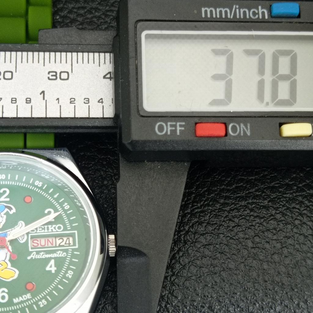 VINTAGE SEIKO AUTOMATIC 6309A REFURBISHED JAPAN MENS GREEN DIAL WATCH a443005-1