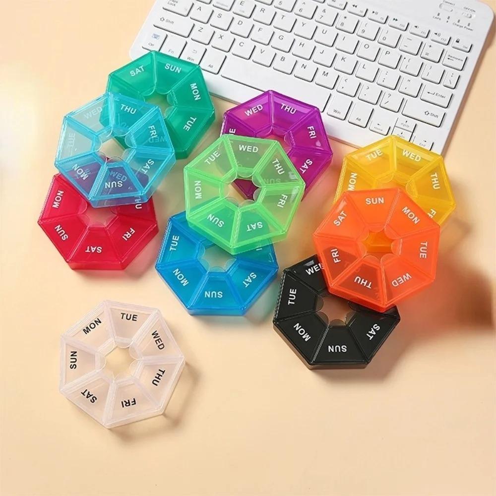 New Hot Mini Portable Travel Weekly 7 Grids Pill Case Box Organizer Tablet Holder Storage Container for Vitamin Medicine FishOil