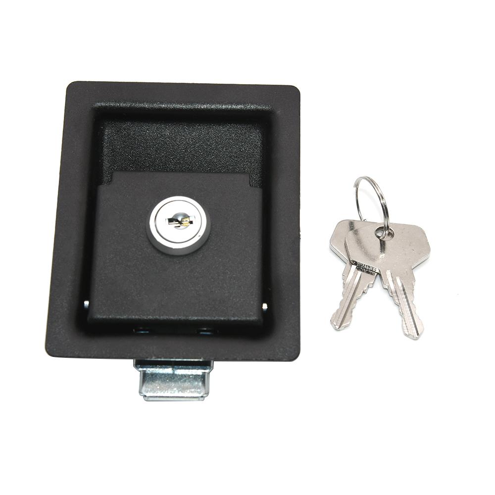 4X Rv Car Paddle Entry Door Lock Latch Handle Knob Camper-Trailer Pull Type Panel Door Lock Marine Yacht RV Accessories