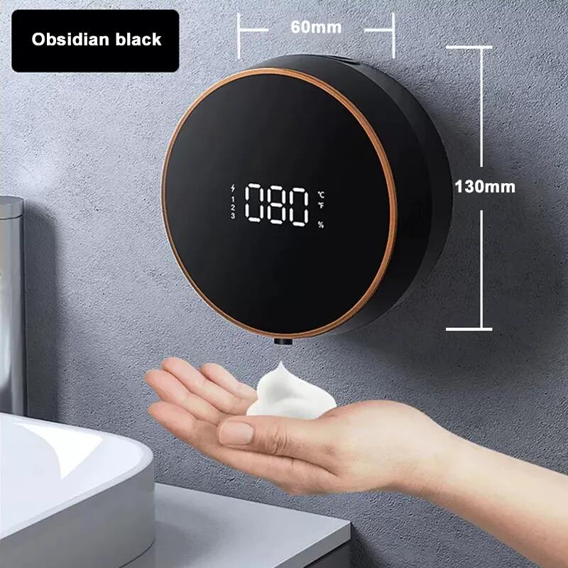 Infrared Sensor Wall Mounted Automatic Foam  With Led Display Soap Dispenser