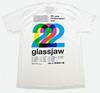 Glassjaw 20+ Anniversaries Tour 2s Official Merch White T-Shirt Sz XL AS*