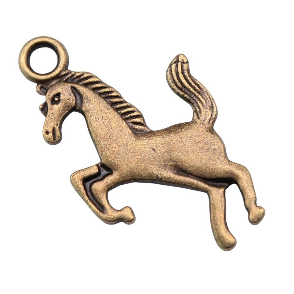 Horse Charms Couple Pendants Items Accessories For Jewelry