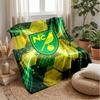 Coperta in Flanella con Stampa Norwich City Football, Coperta Morbida Calda Leggera per Divano Letto Campeggio