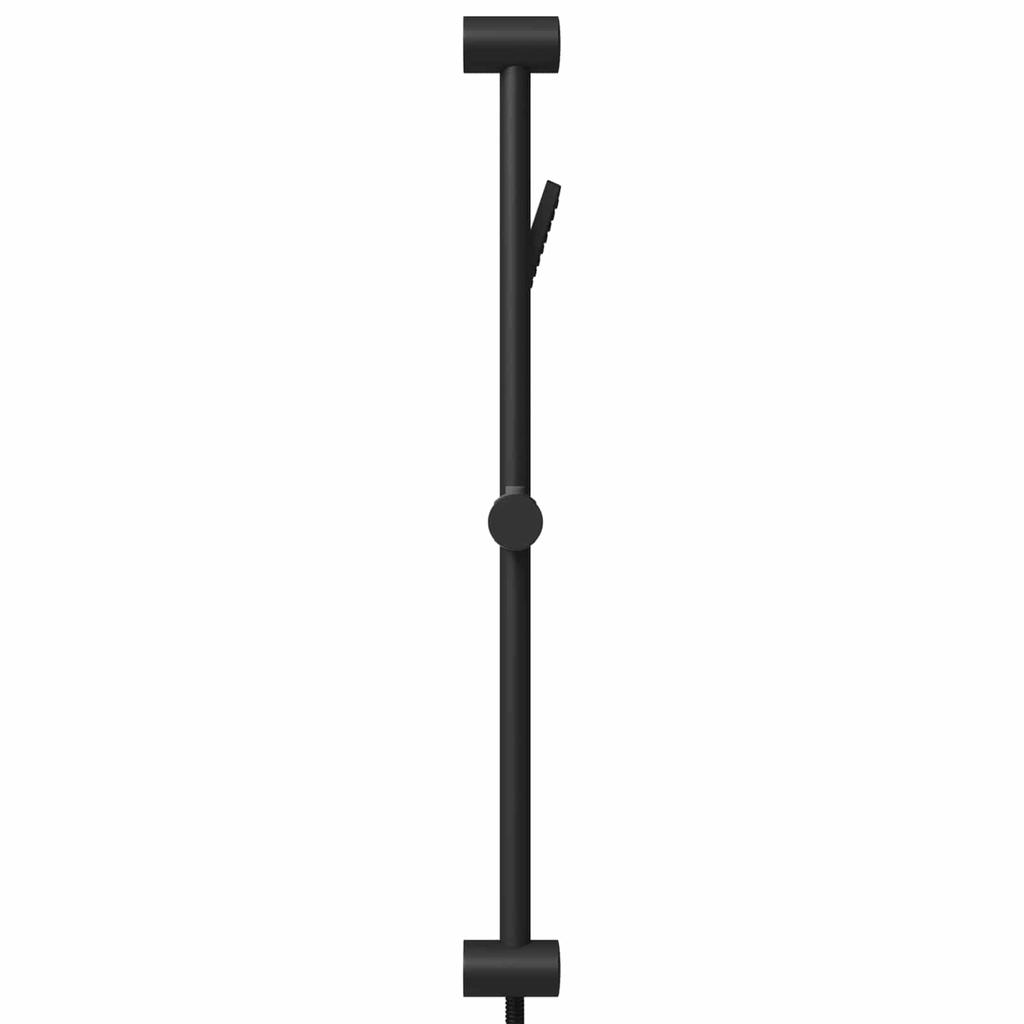 Shower System Set Black 70 Cm Stainless Steel