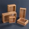 8 buc Cutii Cadou Extensibile Culoare Solidă Simplă cu Fereastră Cutii din Hârtie Kraft Ambalaj Cadou Mic pentru Sărbători Cutii Tip Sertar Cutii Cadou pentru Petrecerea de Ziua de Naștere Cadouri pentru Mireasă