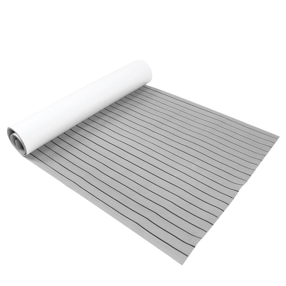 EVA Flooring Mat 120x240cm Non-Slip Self Adhesive Decking Pad Decoration for Marine Boat Yacht(Light Brown Black )