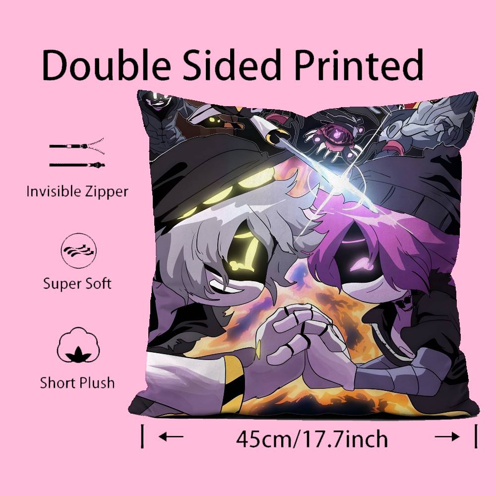ANIME m-Murder d-Drones Kissenbezug Komfort Sofa Bett Seidig elegant Verdeckter Reißverschluss Benutzerdefinierte Dekorative Kissenhülle
