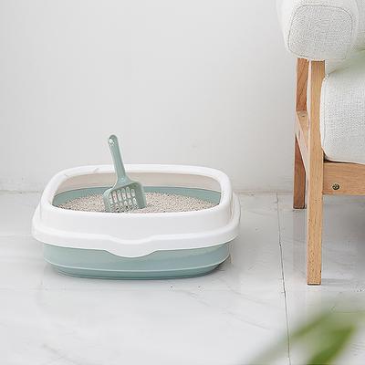Sabbia per Addestramento Escrementi Lettiera Anti-Schizzo Toilette per Cani Gatto Cane Vassoio con Paletta 1 Set Toilette per Animali Lettiera per Gatti