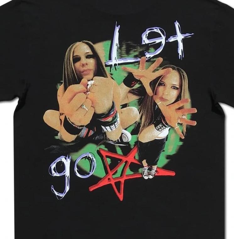 

Vintage Let Go Star Tour Concert Avril Lavigne Cotton Black All Size Shirt Unisex T-Shirt XXXXL