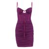 European and American summer sexy women's clothing hip-wrapped backless hollow straps suspender skirt, dress women
