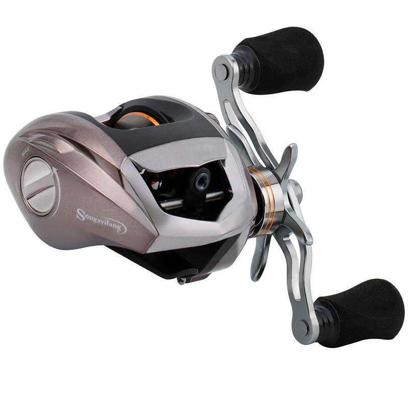 

Катушка для заброса наживки 18 + 1 шарикоподшипники, латунная шестерня, низкий уровень шума. Идеальный инструмент для рыбалки. Left Hand