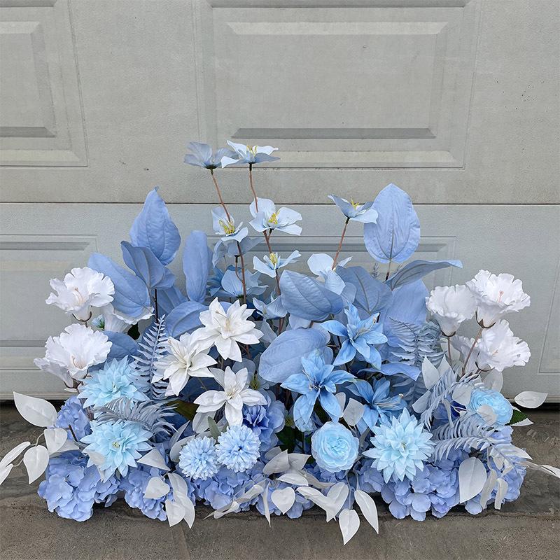 Complete Wedding & Banquet Artificial Flower Set: Ground Rows & Table Decor