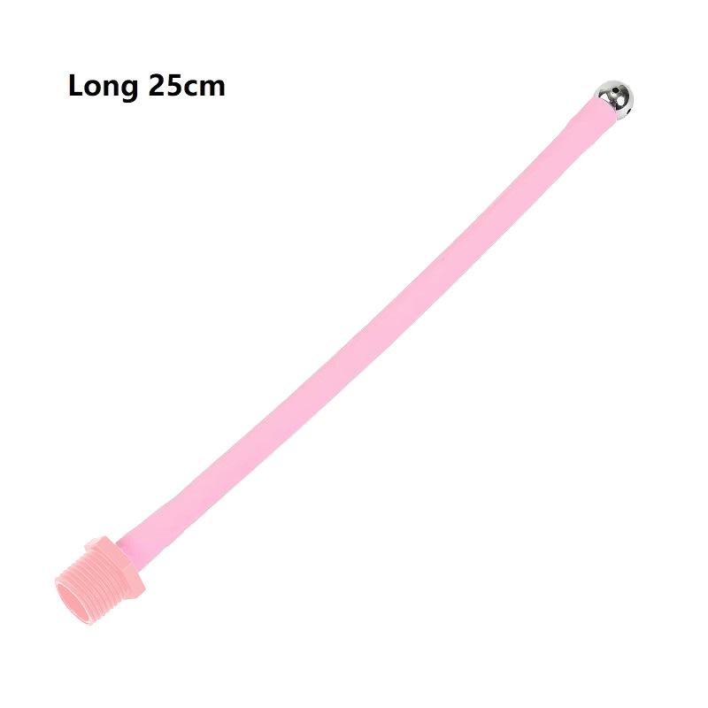 Silicone Pink Metal Back Court Anal Yin Washing Cleaning Sausage Filler Women Washing Device Unisex Adult Sex Product