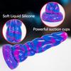 Alien Mixed Color Realistic Dildo Manual Fake Penis Liquid Silicone Adult Sex Toy Masturbator Soft Comfortable Design