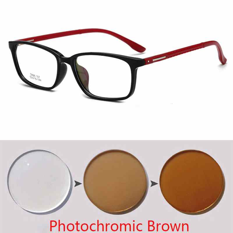 Ultralight  Myopia Glasses Women&Men Fashion Square Plastic Frame Anti Blue Nearsighted Glasses With -0.5 -1.0 -1.5 To -6.0