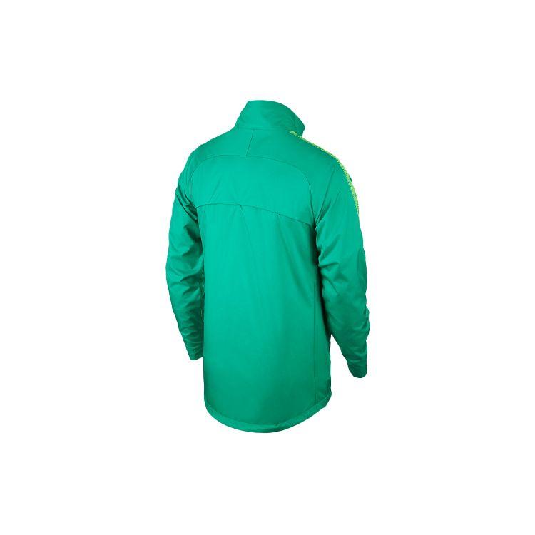 Nike Vyšívané logo Jednobarevná bunda s límcem stojáčkem na sportovní trénink Pánská bunda Zelená AR4519-324