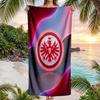 Eintracht Frankfurt Fußball Strandtuch Weiches Mikrofaser-Sommertuch Schnelltrocknendes Saugfähiges Handtuch für Strand Schwimmbad Reisen