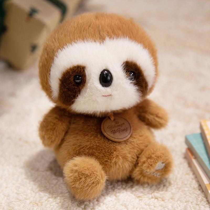 Mini Lovely Animal Series Plush Toy Cute Sitting Animals Red Panda Elephant Soft Capybara Doll Desk Ornament