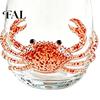 Unique Coastal Style Drinking Glass 12oz Octopus Water Cup, Embossed Design, Hand Painted Marine Themed Glassware for Ocean Lovers Home Bar