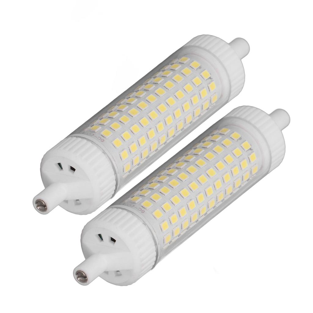 2Pcs R7S LED Glühbirne 118mm Dimmbar 15W 154 LEDs Doppelseitiges Flutlicht für Home Nacht