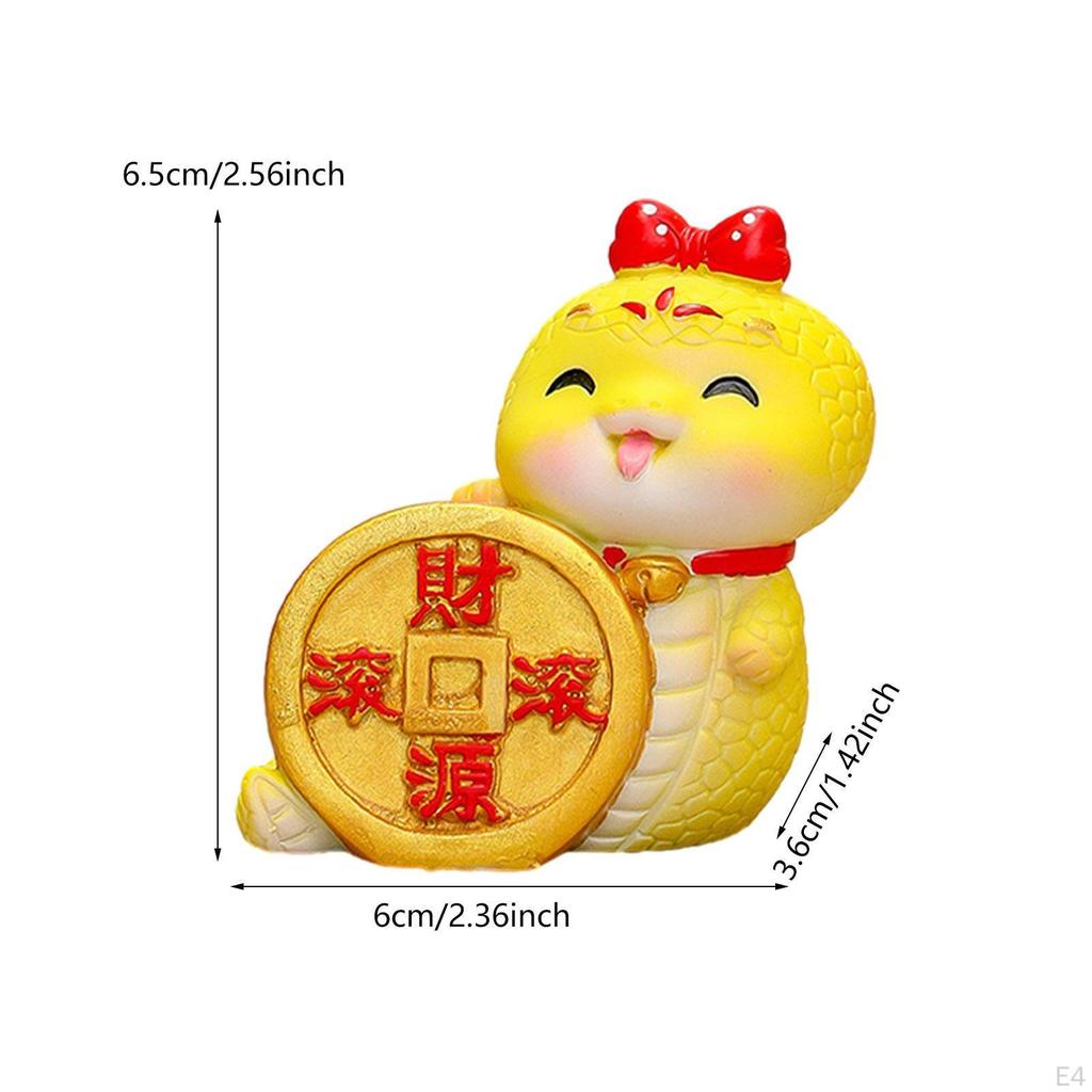 Schlangenfigur Cartoon Ornament Ideales Geschenk Miniaturstatue für Zuhause Party Büro