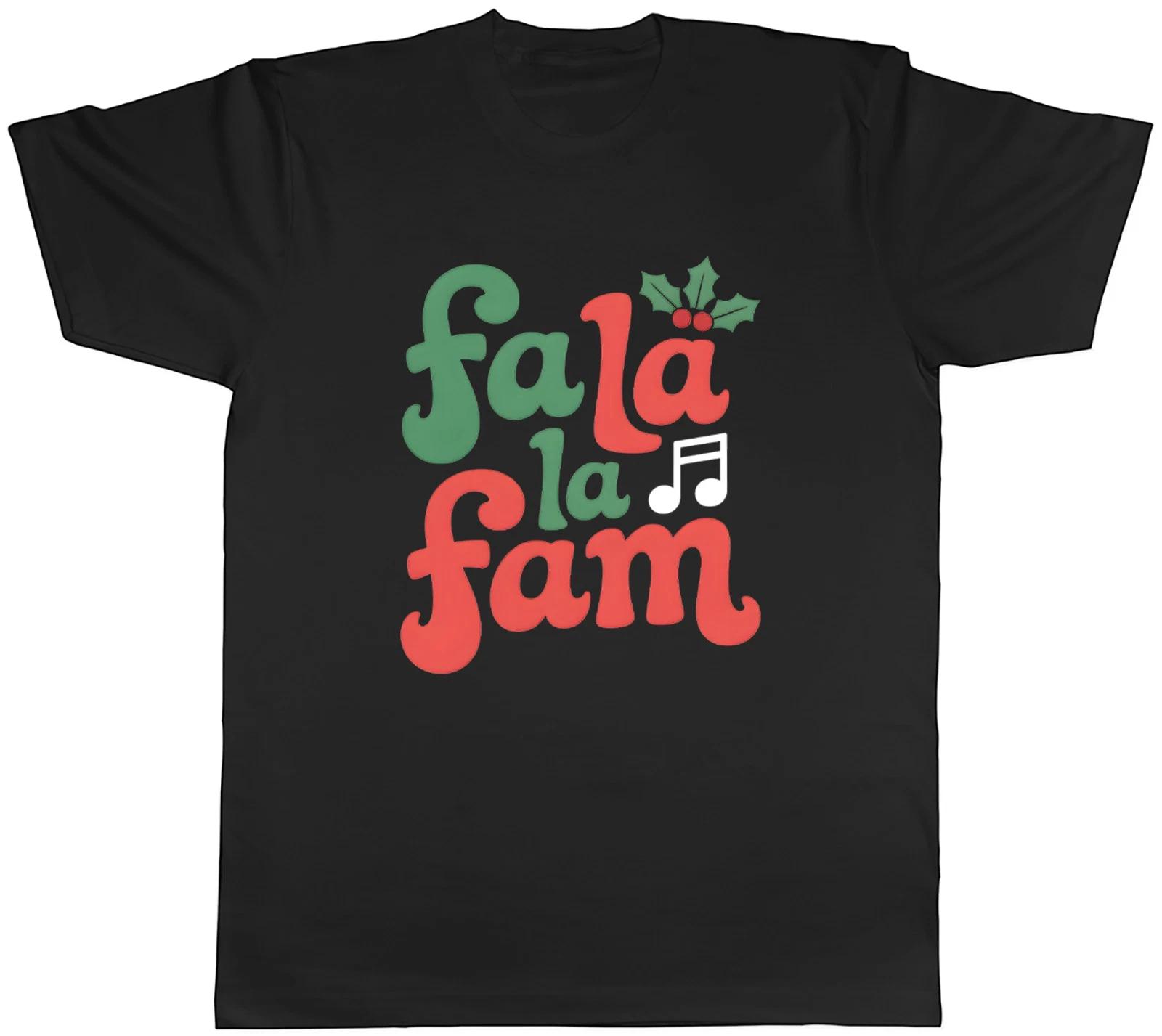 Fa La La Fam Christmas Holly Xmas Family Mens T-Shirt Tee Gift Top XXL