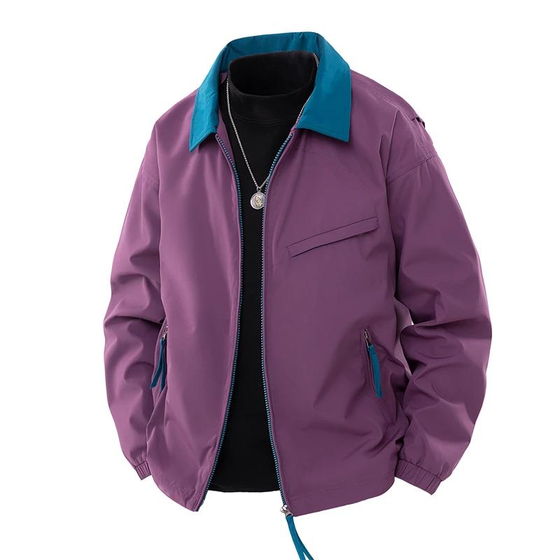 Men Outdoor Jackets Men Spring Casual Turn Down Collar Jacket Coats Mens Autumn Fashion High Quality Windbreaker Casual Outerwear