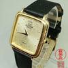 Used GLYCINE 021105 Gold Square 2P Diamond Men's Quartz