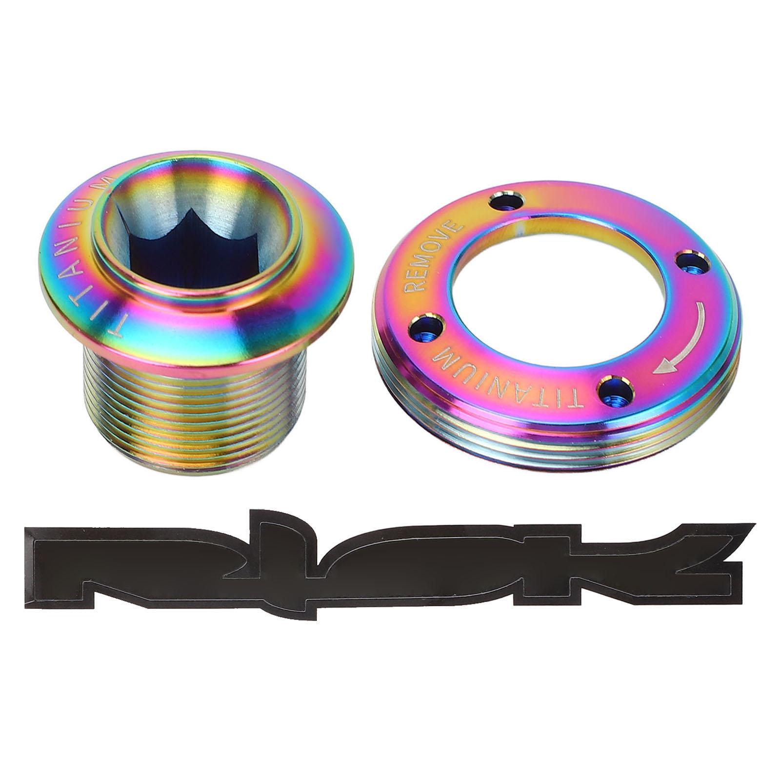 

Crank Arm Screw Ti Alloy Lightweight Fine Processing Minimalist Bike Crank Cover Screw for Repairing Multi Color