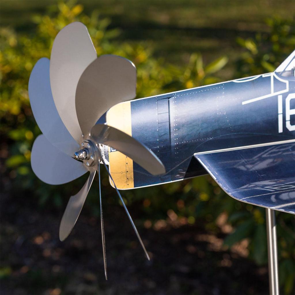 Gartenmühlen Metall Hof Flugzeug Windmühlen Dekor Dekorative Mühlen Wetterfest für Flur Terrasse Hof
