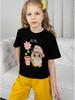 Kids Cartoon Owl Clothes for Girls Child 3D Printed T-shirts for Children 10 Year Old Girl Clothes T-Shirts