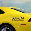 "WITH GOD ALL THINGS ARE POSSIBLE" Car Sticker, Car Styling Decal Classic Christian Automotive Racing Trucks Laptop Decoration