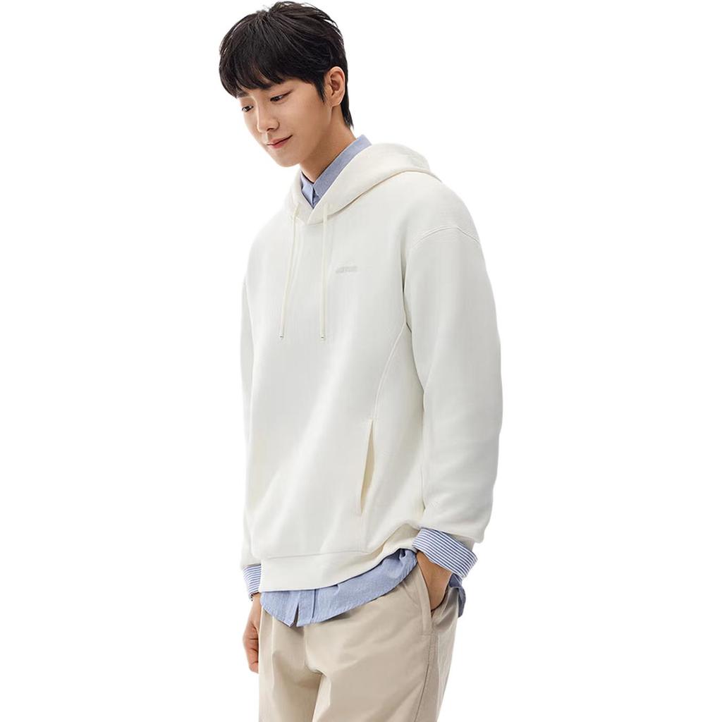 Anta Comfortable Simple Loose Hooded Letter Versatile Casual Sweatshirt Men sweatshirt 152548710S-1