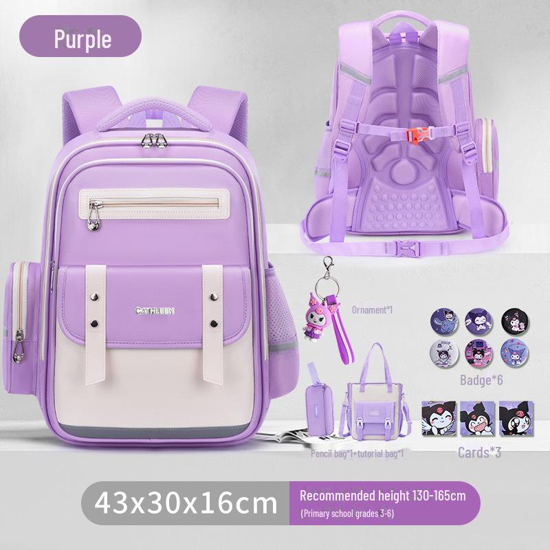 Cloud Schoolbag: Large Capacity, Lightweight Backpack for Grade 1-6 Boys & Girls