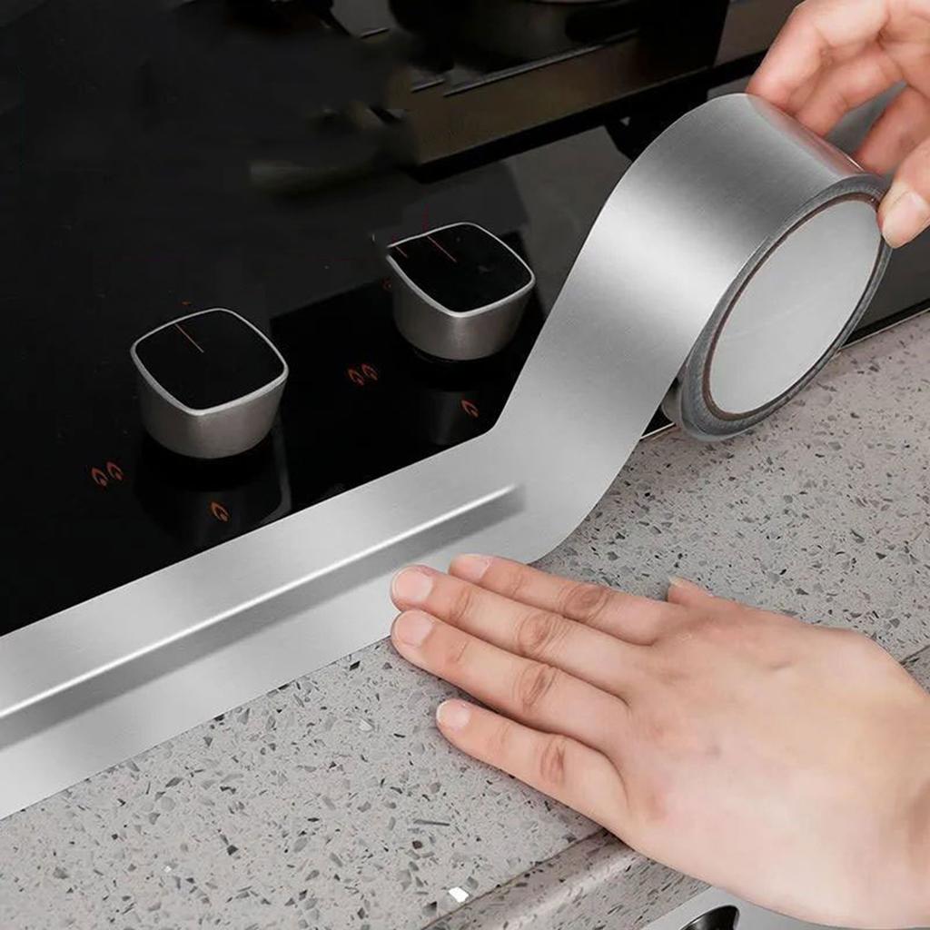 Anti-oil Tape, Water-resistant Sealant, Heat-resistant Fireproof Aluminum Foil Tape, Countertop, Sink, Edge Sealing Tape