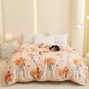 High Quality Warm Floral Printed Blanket Cozy Double-Layer Thick Sofa Blanket for Home Flannel Bed Sheets for Autumn and Winter