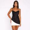 2024 Summer/Fall New European & American Style Women's Sexy Frill Stitch Split Dress